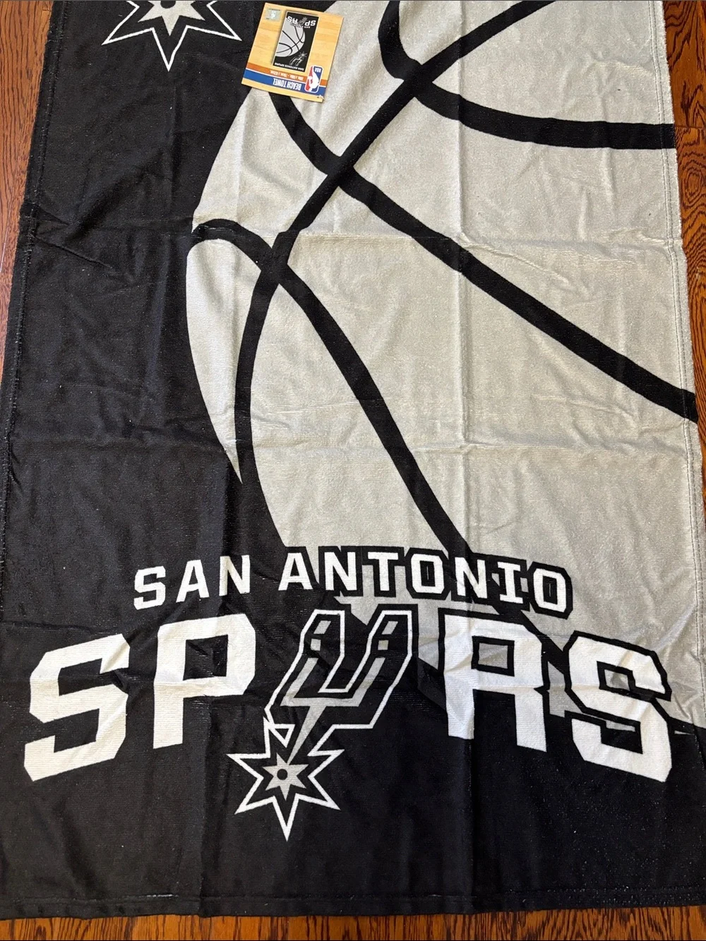 NBA San Antonio Spurs Beach Towel 60”X30” NWT